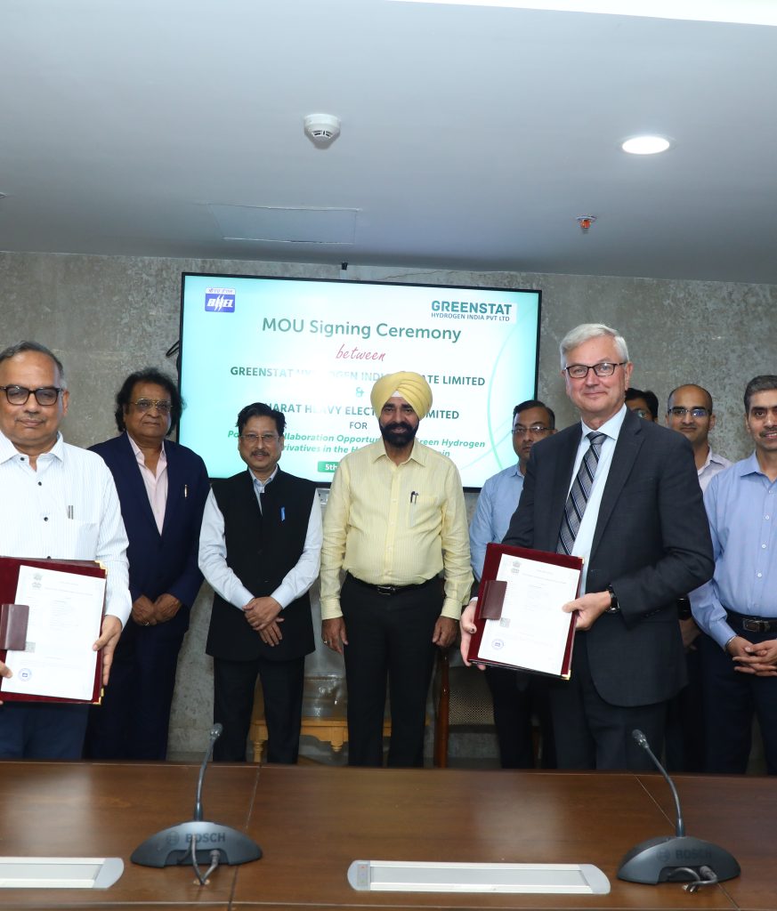 BHEL signs MoU with Greenstat to explore opportunities in Hydrogen value chain